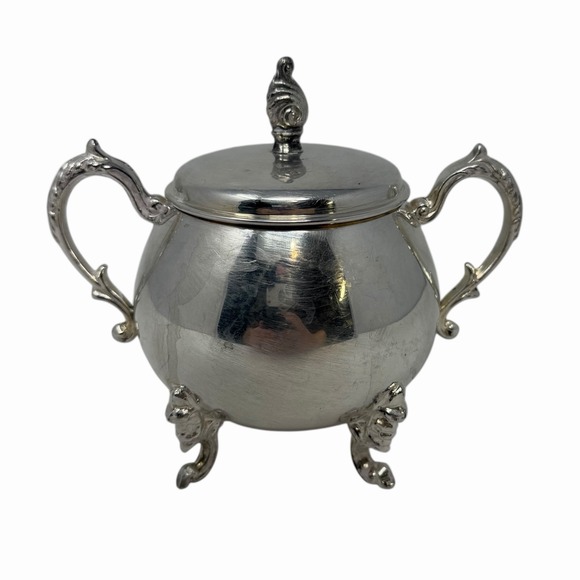 Vintage Sheridan Sugar Bowl Silver on Copper - Picture 6 of 13